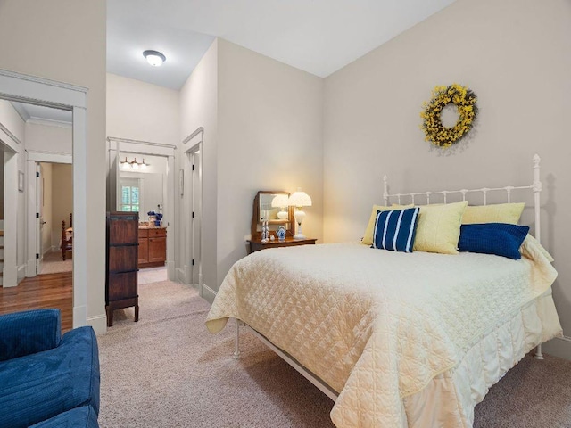 46 Bee Balm Way, Big Canoe, GA 30143 - carpeted bedroom featuring baseboards and connected bathroom