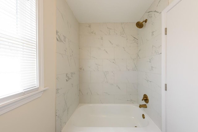 full bathroom featuring bathing tub / shower combination