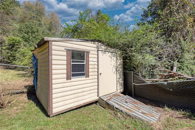 view of outbuilding