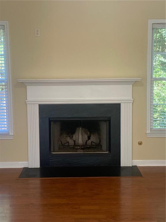 details featuring hardwood / wood-style floors