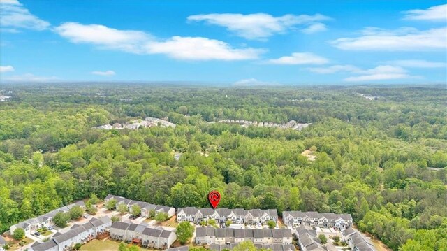 261 Venture Path, Hiram, GA 30141 - bedroom with dark wood finished floors, multiple windows, ceiling fan, and ensuite bath