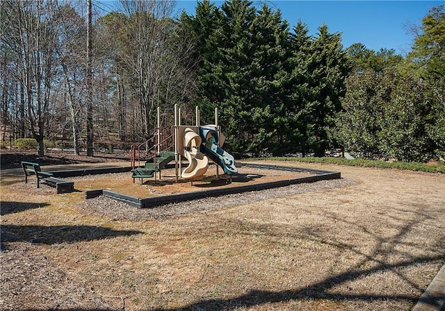 view of community jungle gym