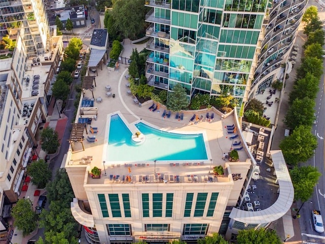 view of pool with a patio area