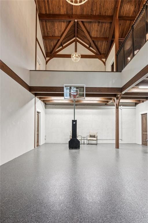 150 Trinity Farm Dr, Canton, GA 30115 - garage with wood ceiling