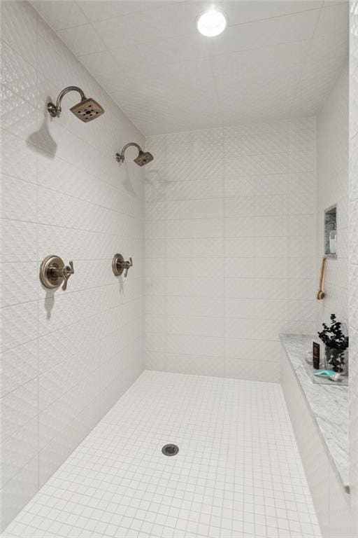150 Trinity Farm Dr, Canton, GA 30115 - bathroom featuring tiled shower