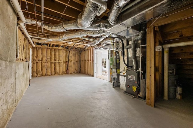 1017 Mill Creek Mnr NE, Brookhaven, GA 30319 - unfinished basement with gas water heater and heating unit