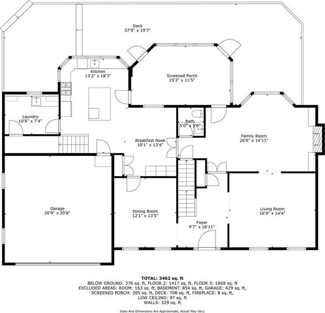 1017 Mill Creek Mnr NE, Brookhaven, GA 30319 - view of floor plan / room layout