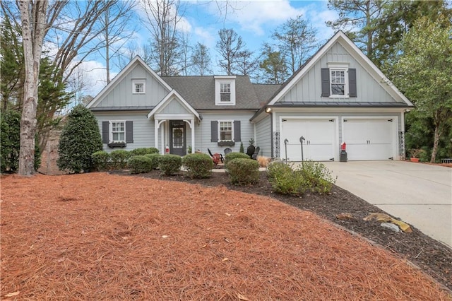 craftsman-style house with a garage