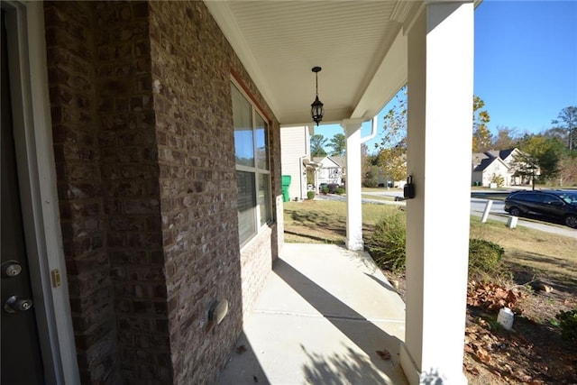 view of patio / terrace with covered porch