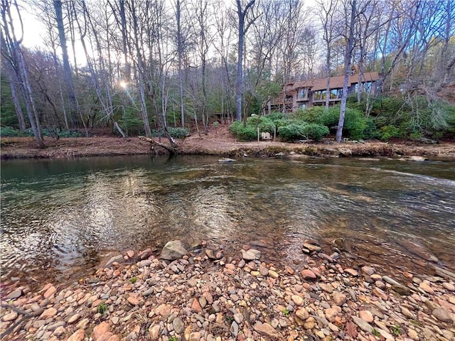 view of water feature