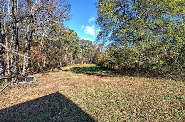 90 Wiley Dr, Douglasville, GA 30134 - view of grassy yard with a view of trees