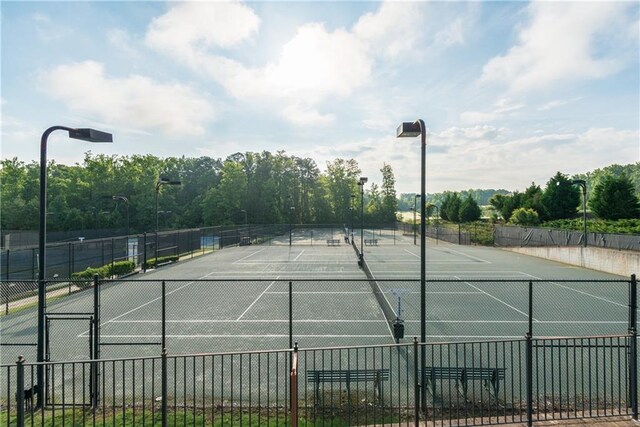 view of sport court