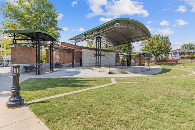 527 Main St, Suwanee, GA 30024 - view of home's community with a lawn