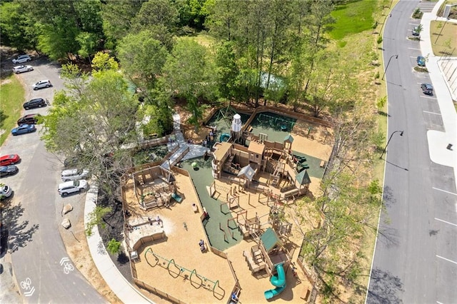 527 Main St, Suwanee, GA 30024 - drone / aerial view