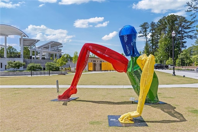 527 Main St, Suwanee, GA 30024 - view of jungle gym featuring a yard