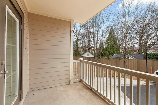 view of balcony