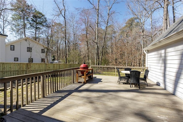 view of wooden terrace