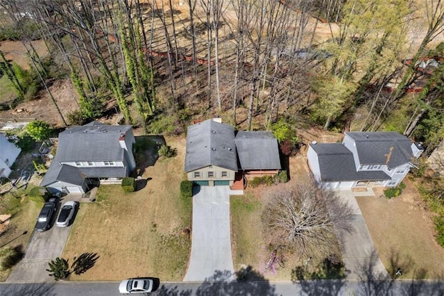 aerial view of property's location