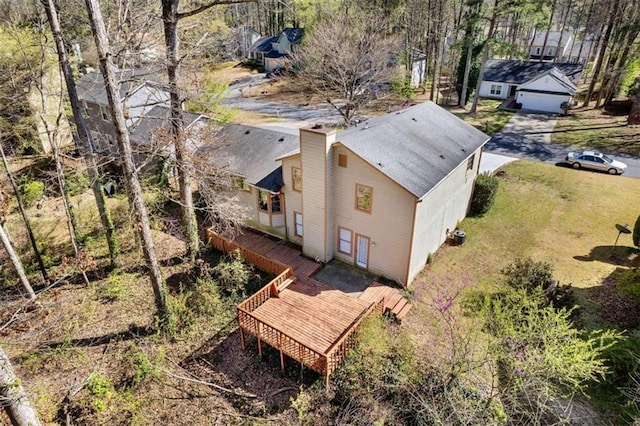 view of subject property