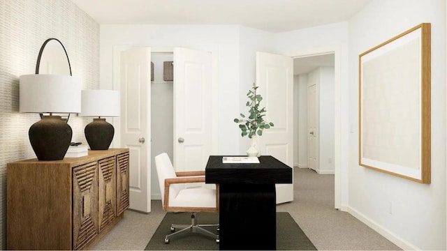 811 Atkins Ln, Woodstock, GA 30188 - home office featuring carpet and baseboards