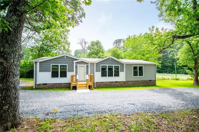 74 Preacher Smith Rd, Silver Creek, GA 30173 - manufactured / mobile home with crawl space, driveway, and a front yard