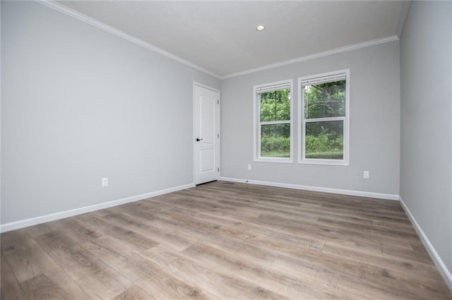 74 Preacher Smith Rd, Silver Creek, GA 30173 - spare room with ornamental molding, baseboards, wood finished floors, and recessed lighting