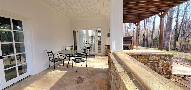 2900 Orchard Rd SW, Conyers, GA 30094 - view of patio featuring french doors and outdoor dining space