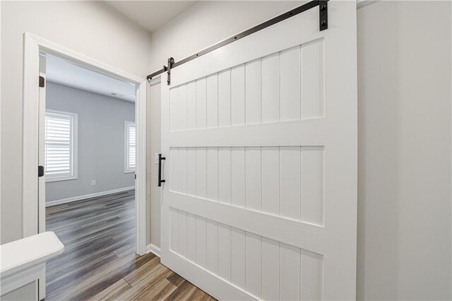 walk in closet featuring light hardwood / wood-style floors