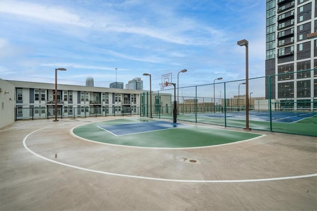 view of basketball court