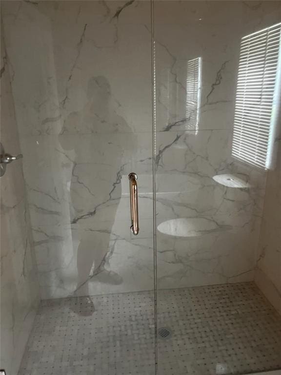 bathroom with walk in shower