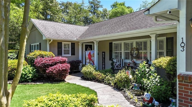 103 Mims Dr, Calhoun, GA 30701 - view of front of house with roof with shingles and a porch