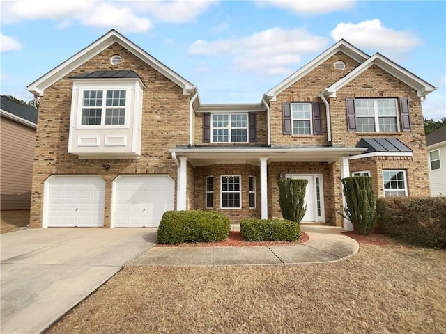 view of front of house featuring a garage