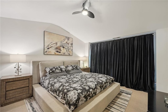 4430 Cedar Bridge Walk, Suwanee, GA 30024 - bedroom with vaulted ceiling, visible vents, and a ceiling fan
