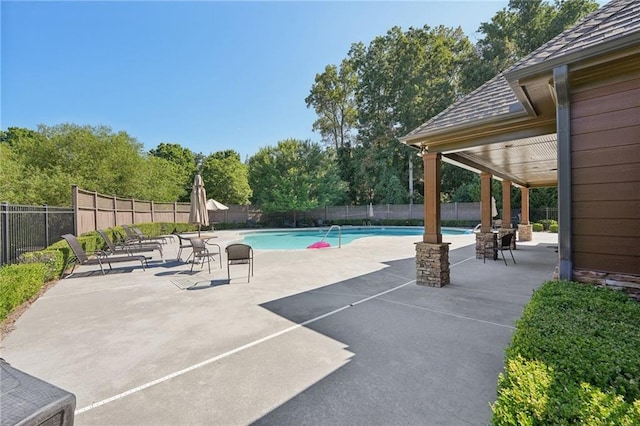 4430 Cedar Bridge Walk, Suwanee, GA 30024 - exterior space featuring a fenced backyard, a patio area, and a fenced in pool
