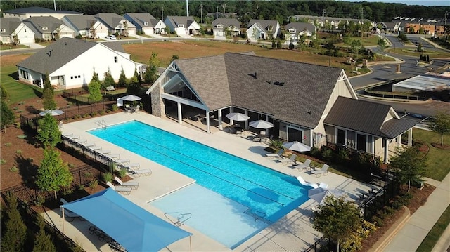 view of pool with a patio area