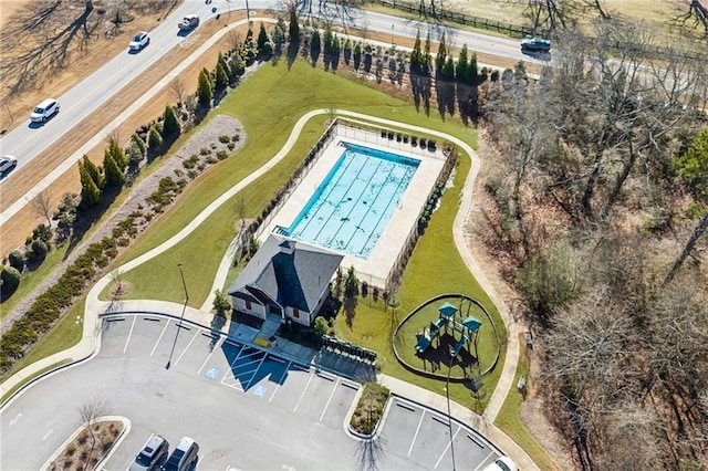 birds eye view of property