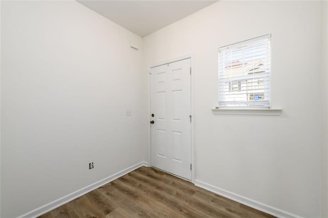 interior space featuring wood-type flooring