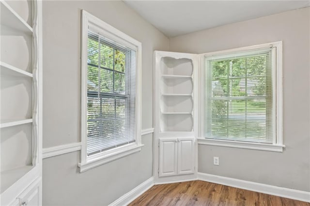 doorway featuring light hardwood / wood-style floors