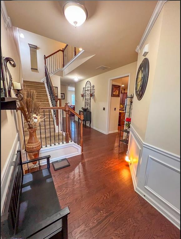 interior space featuring dark hardwood / wood-style floors