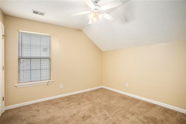 4103 Kingship Dr, Ellenwood, GA 30294 - additional living space with carpet floors, lofted ceiling, baseboards, and a ceiling fan