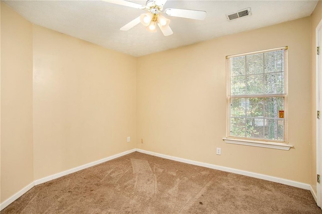 4103 Kingship Dr, Ellenwood, GA 30294 - spare room with carpet floors, ceiling fan, and baseboards