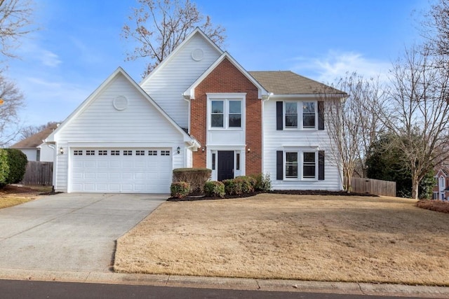 front of property featuring a garage