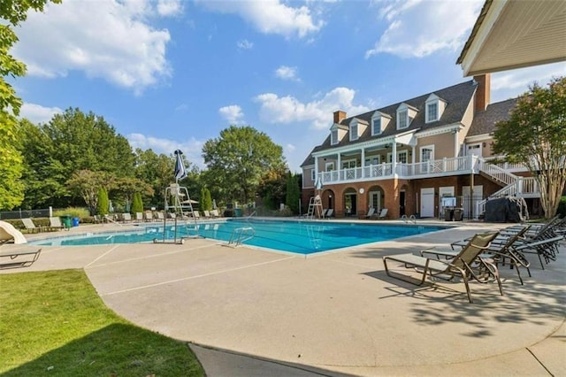 4742 Legacy Cove Ln, Smyrna, GA 30126 - community pool featuring a patio area