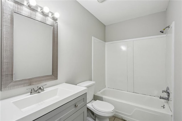 4322 Idlewood Ln, Tucker, GA 30084 - bathroom featuring toilet, shower / bath combination, and vanity
