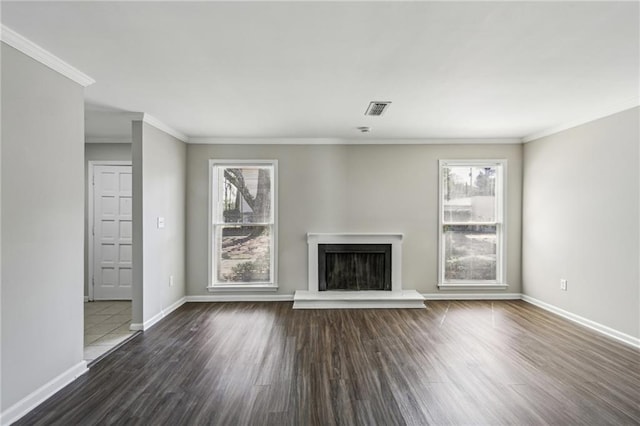 4322 Idlewood Ln, Tucker, GA 30084 - unfurnished living room with baseboards, visible vents, and wood finished floors