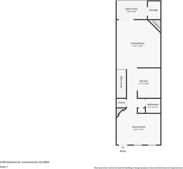 2709 Heathrow Dr, Lawrenceville, GA 30043 - home floor plan