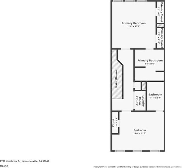 2709 Heathrow Dr, Lawrenceville, GA 30043 - floor plan / room layout