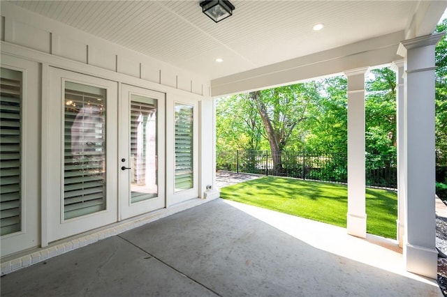920 Wemberley Ln, Marietta, GA 30064 - view of patio / terrace featuring french doors