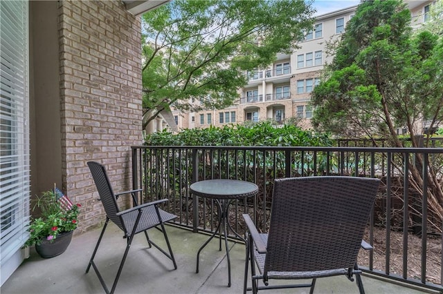 view of balcony