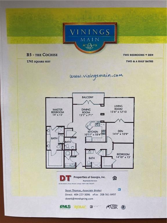 3621 Vinings Slope SE Unit 3202, Atlanta, GA 30339 - view of layout